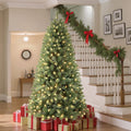 SHareconn 7ft Prelit Premium Artificial Classic Spruce Christmas Tree, 300 Warm White & Color LED Changing Lights, 1020 Branch Tips, Perfect Choice for Xmas Decoration,7 FT image 2